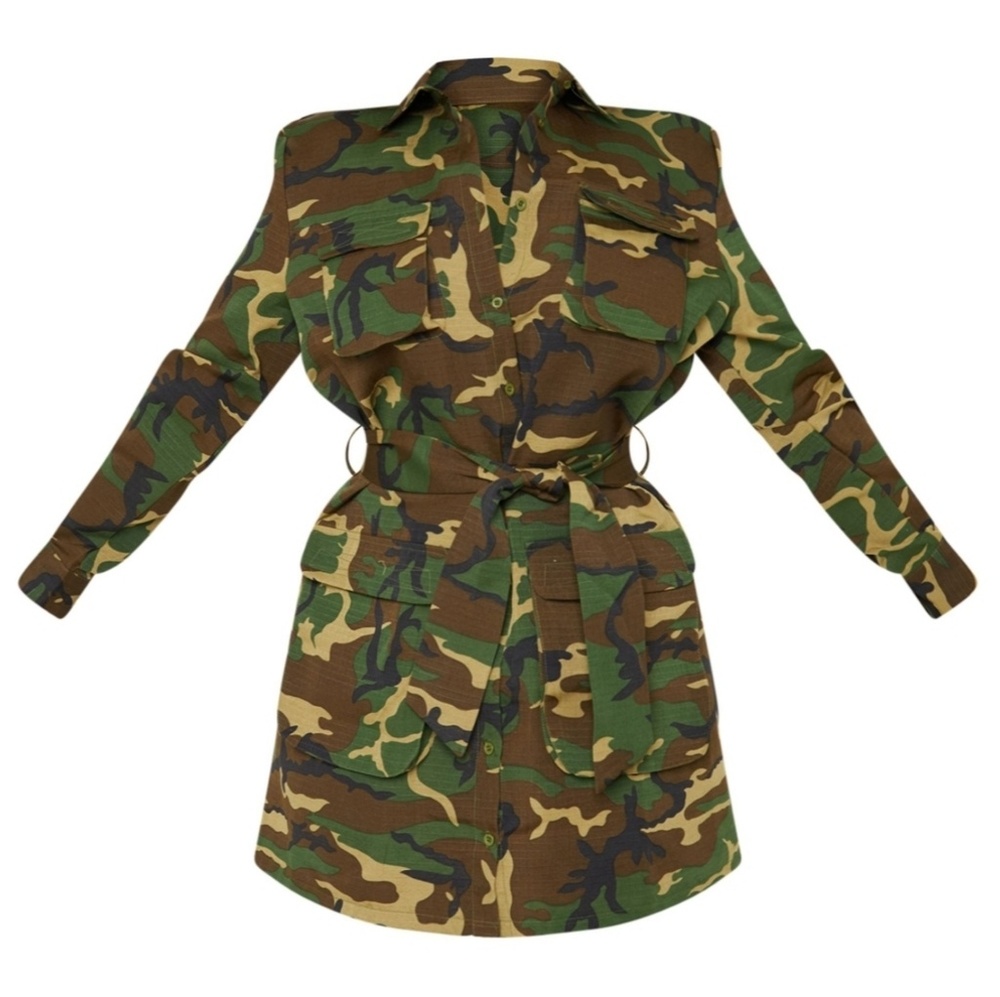 Camo dress new with tag size 16